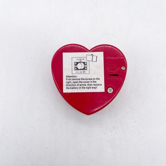 Baby Connection Plush Blue Teddy Bear Beating Red Plastic Heart Heartbeat 14” - Picture 7 of 16